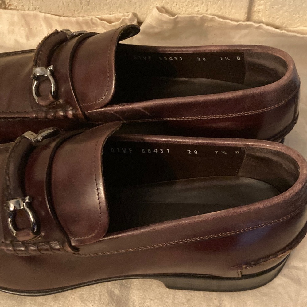 Salvatore Ferragamo Brown Leather Loafers, Men's - Picture 11 of 15